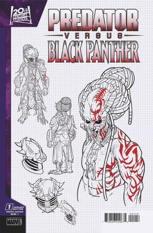 PREDATOR VS BLACK PANTHER #1 1:10 Design Variant