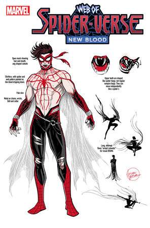 WEB OF SPIDER-VERSE NEW BLOOD #1 1:10 Vecchio Design Variant