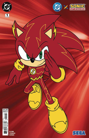 DC X SONIC #1 Sonic as Flash 2nd Print Variant