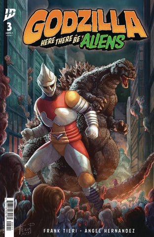 GODZILLA HERE THERE BE ALIENS #3 Pe Variant