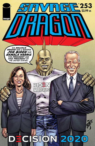 SAVAGE DRAGON #253 BIDEN HARRIS VARIANT