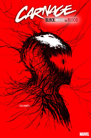 CARNAGE BLACK WHITE AND BLOOD #1 GLEASON WEBHEAD VARIANT