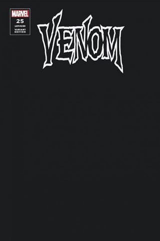 VENOM #25 Black Blank Variant