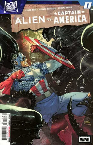 ALIEN VS CAPTAIN AMERICA #1  Yu Variant