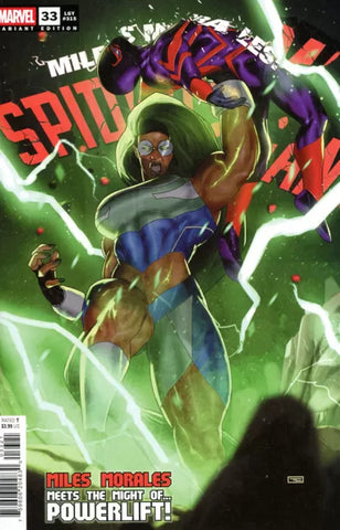 MILES MORALES SPIDER-MAN #33 Taurin Clarke Powerlift Variant