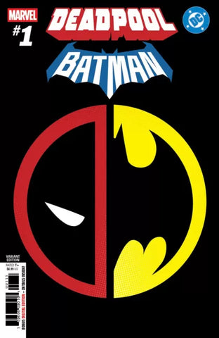 MARVEL / DC : DEADPOOL / BATMAN Mashup Insignia Variant