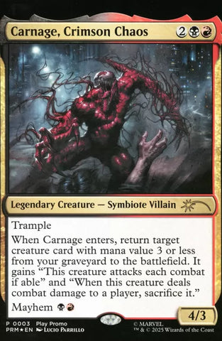 AMAZING SPIDER-MAN / VENOM: DEATH SPIRAL - BODY COUNT Lucio Parrillo Magic the Gathering Variant