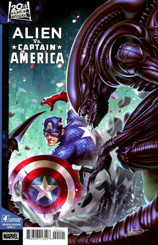 ALIEN VS CAPTAIN AMERICA #4 Mateus Manhanini Variant