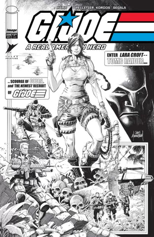 G.I. JOE: A REAL AMERICAN HERO #330 3rd Printing Chris Mooneyham B&W Variant