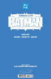 ABSOLUTE BATMAN #25 Clay Mann Foil Variant