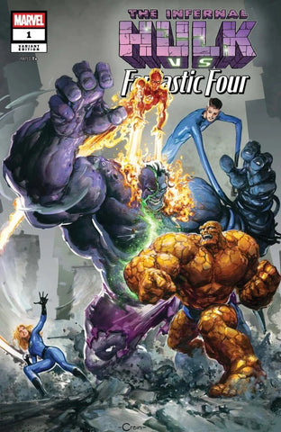 INFERNAL HULK VS FANTASTIC FOUR #1 Clayton Crain Variant