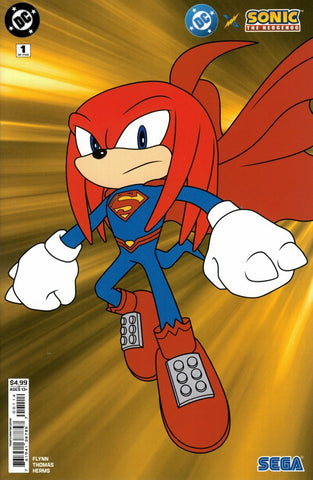 DC X SONIC HEDGEHOG #1 4th Print Superman Knuckles Variant