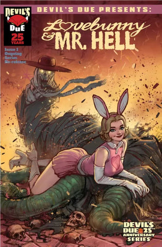The Comic Book Vault Lovebunny & Mr Hell #1 Ignacio Noe variant comic cover featuring Lovebunny and a skeletal figure.
