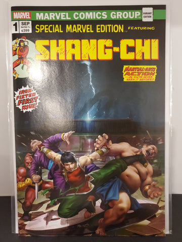 SHANG-CHI #1 DERRICK CHEW VARIANT LIMITED TO 1000 COPIES WITH CERTIFICATE OF AUTHENITICIY