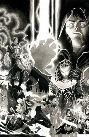MAGIC THE GATHERING #1 UNLOCKABLE ONE-PER-STORE BLACK AND WHITE VARIANT