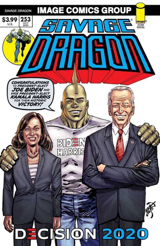 SAVAGE DRAGON #253 2ND PRINT BIDEN HARRIS